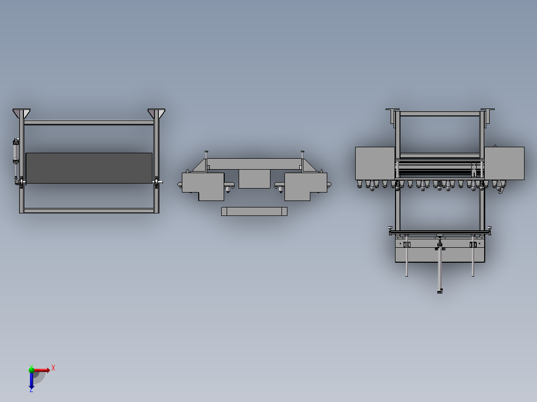 冲床上下料专机俯视图