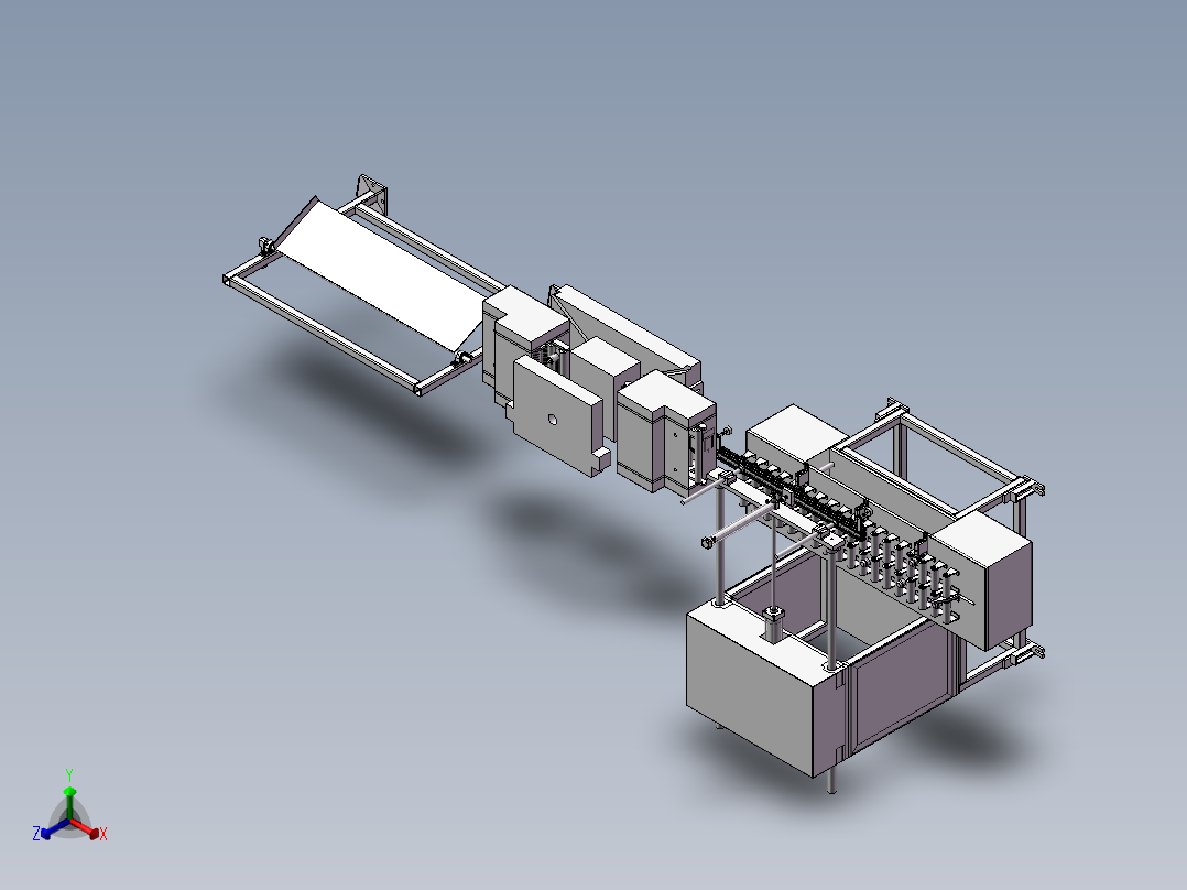 冲床上下料专机正等轴测图