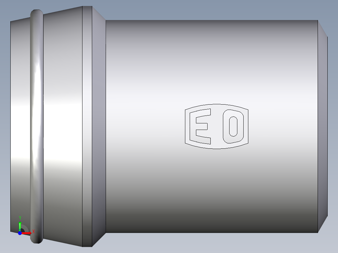 卡套式工业通用硬管接头EO_Schweisskegel_SKA38X6前视图
