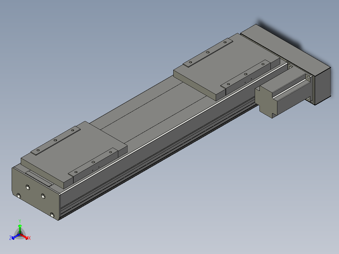 直线模组LHC17-S500-R设计图纸