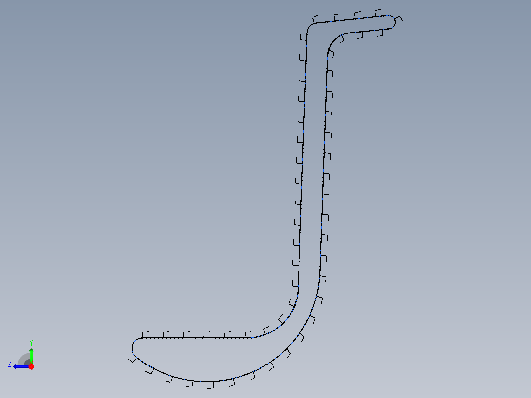 皮带输送机 (91)右视图