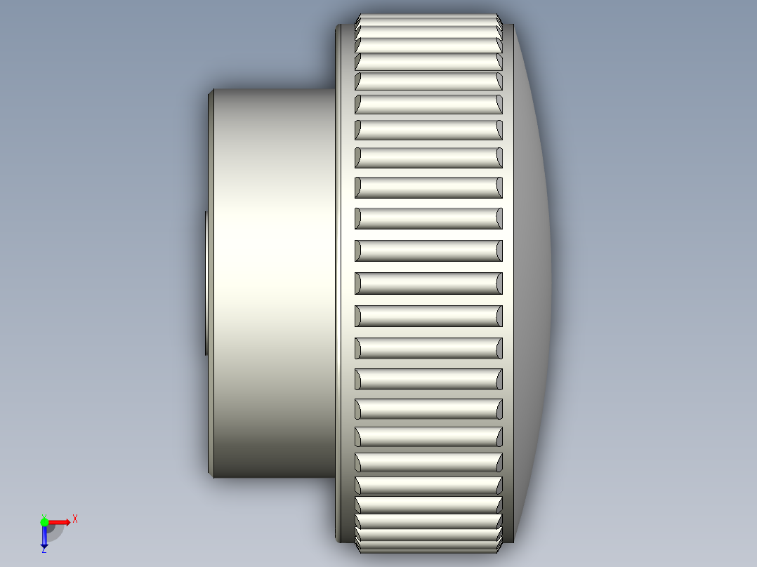 把手(凸紋)B.193-3D多系列多零件图纸模型俯视图