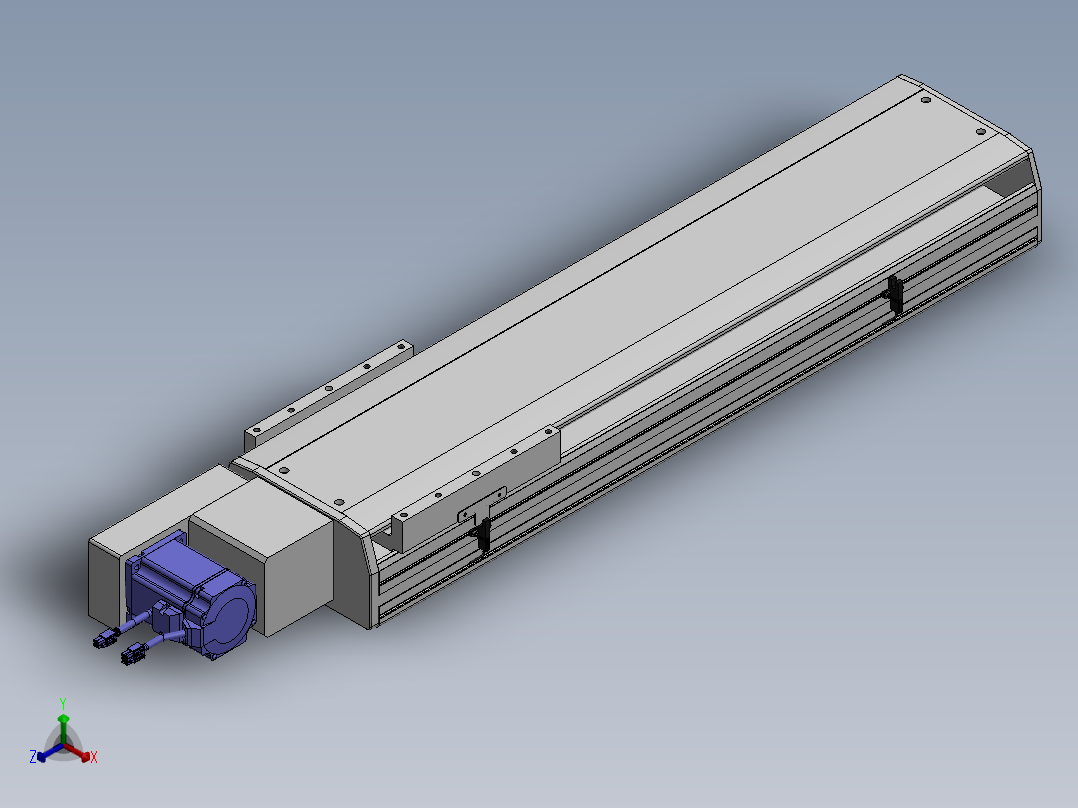 精密模组MT220-L150-600-L-M75-C4正等轴测图