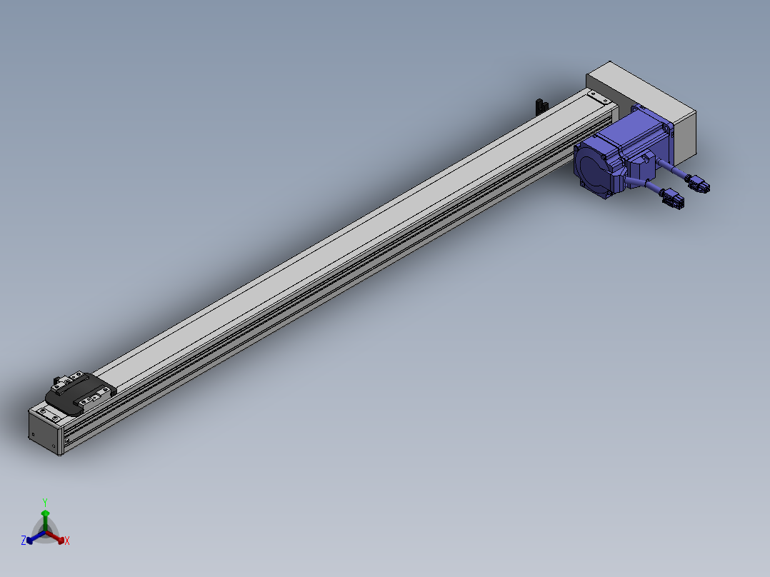 精密模组MY50-T10-750-BR-P20B-C4-C正等轴测图