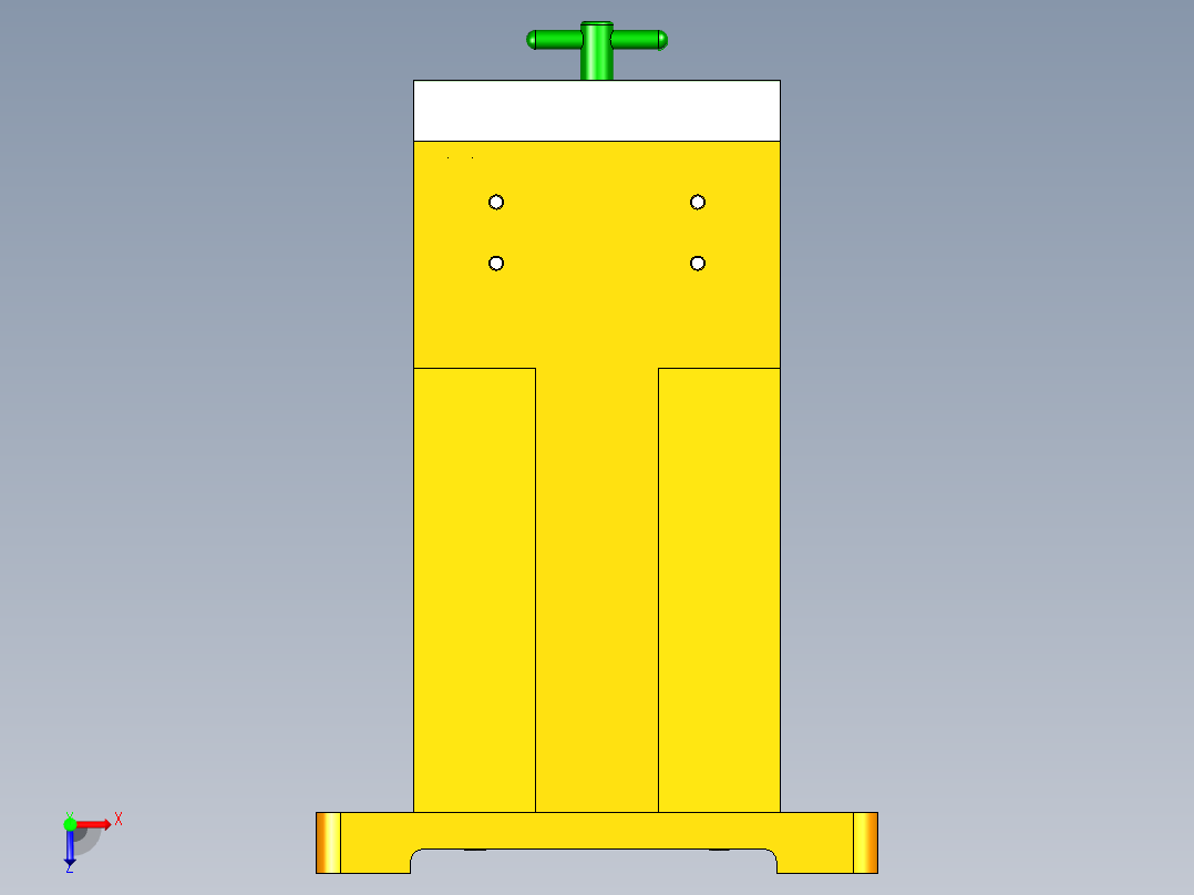 支架铣底面夹具 (2)俯视图