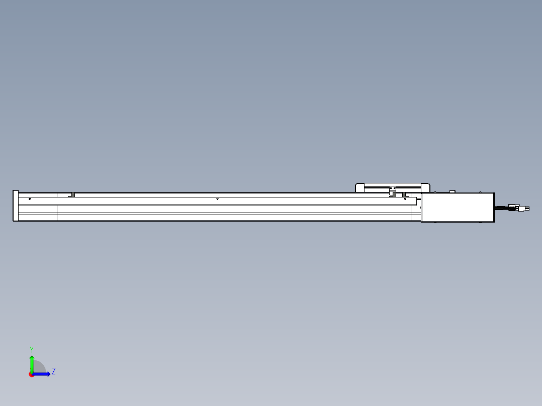 威洛博LB.GB同步带传动--欧规系列LB6A-L65-S700-BR左视图