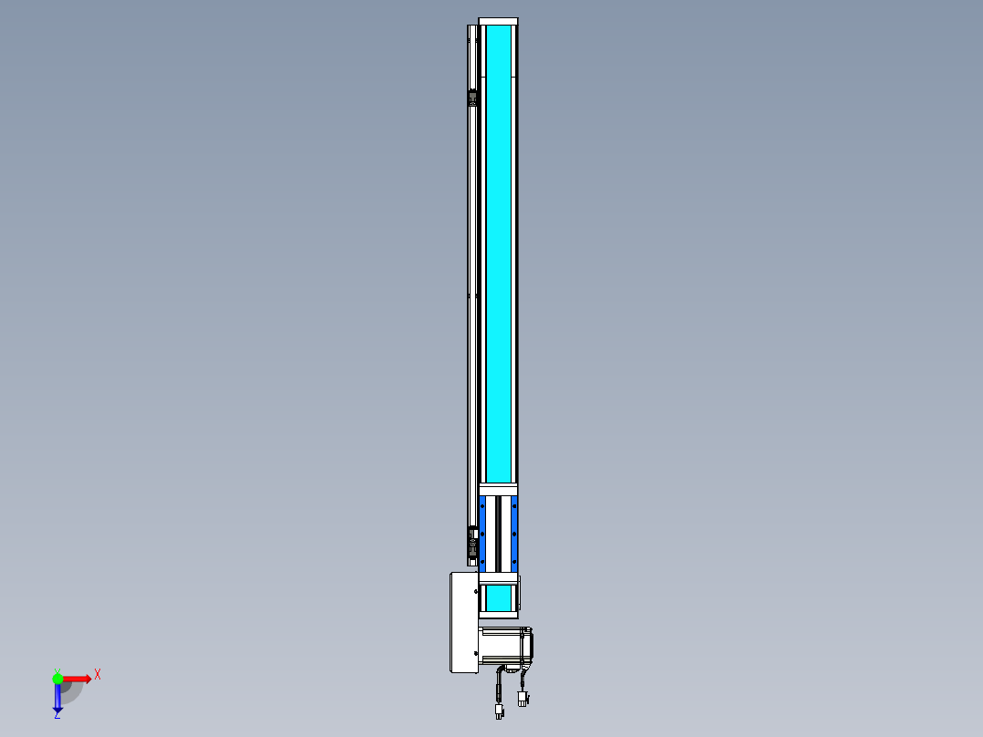威洛博LB.GB同步带传动--欧规系列LB6A-L65-S700-BR俯视图