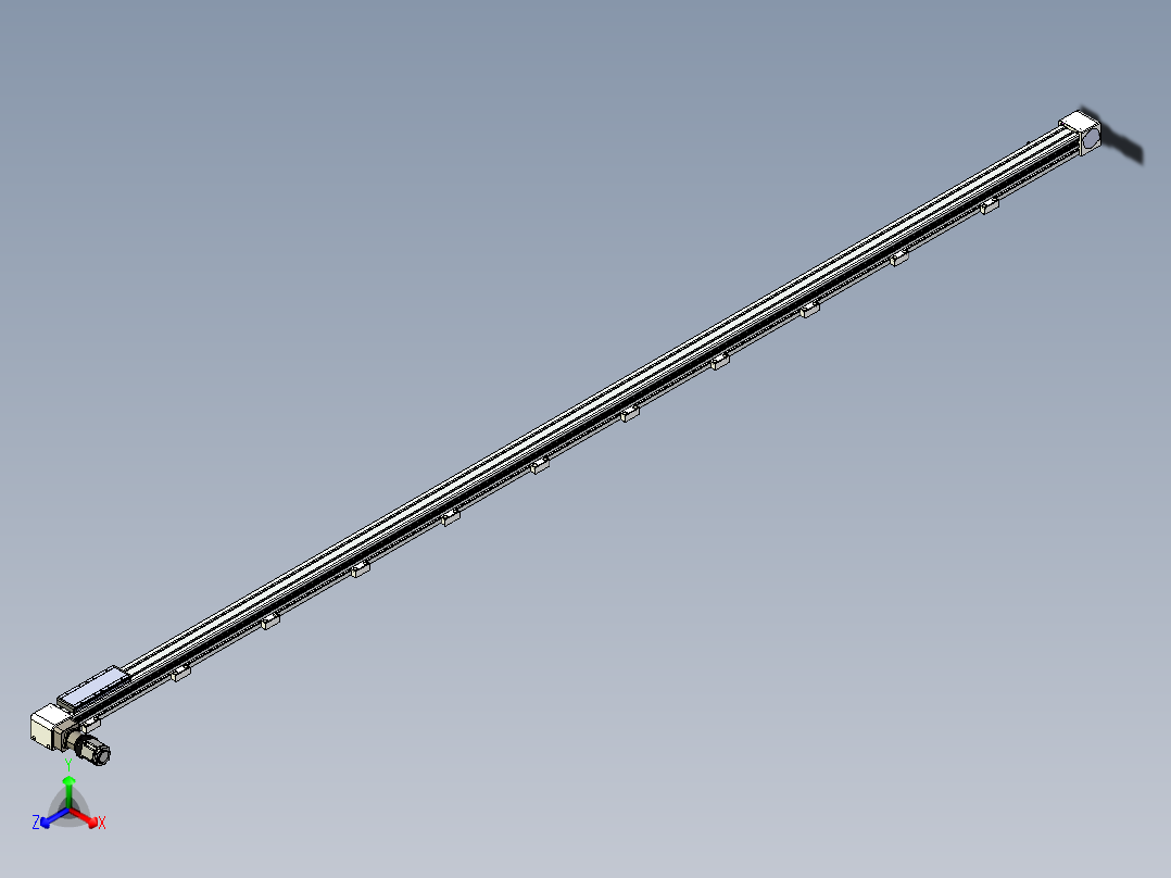 同步带滑台-欧规B8-L176-S4200-L-ZP40-D3-N5正等轴测图