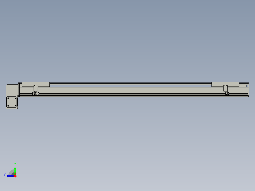 直线模组LHB21-L40-S1550-LD设计图纸右视图