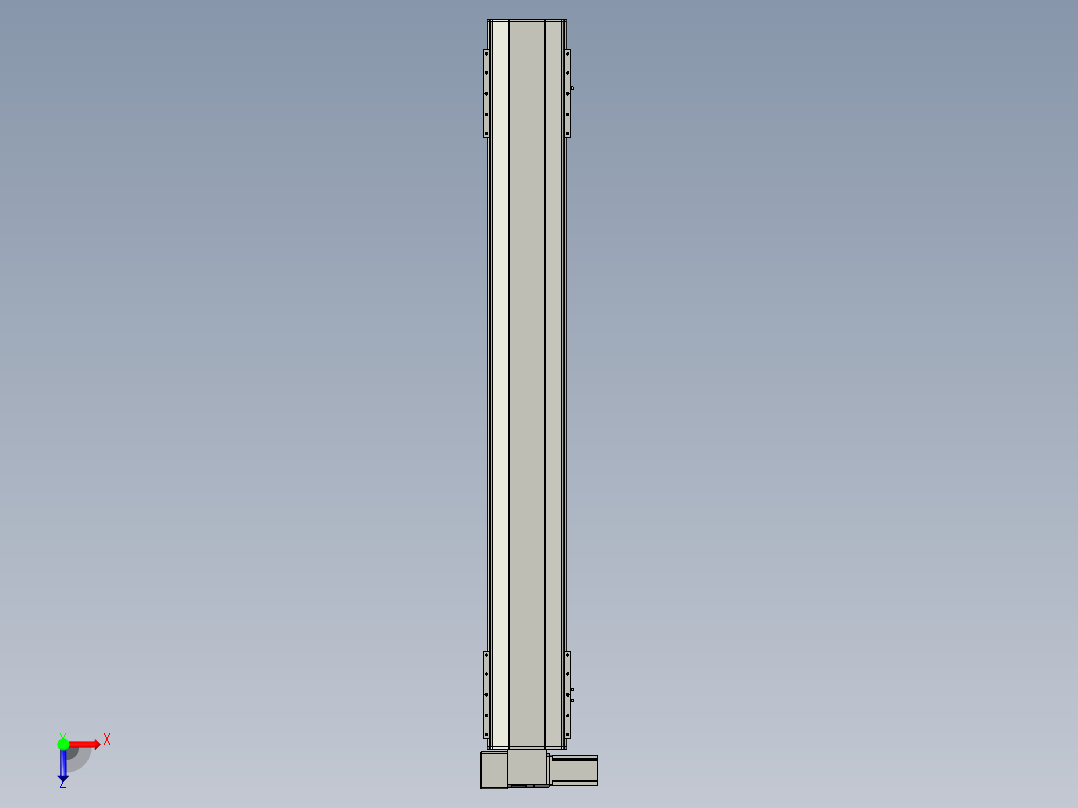 直线模组LHB21-L40-S1550-LD设计图纸俯视图