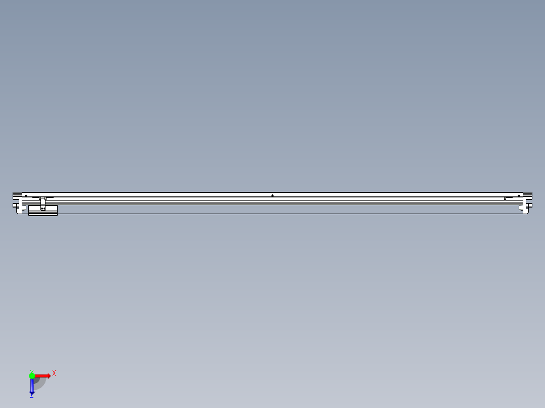威洛博VL系列3d模型模组VL17E1Y-S1750俯视图