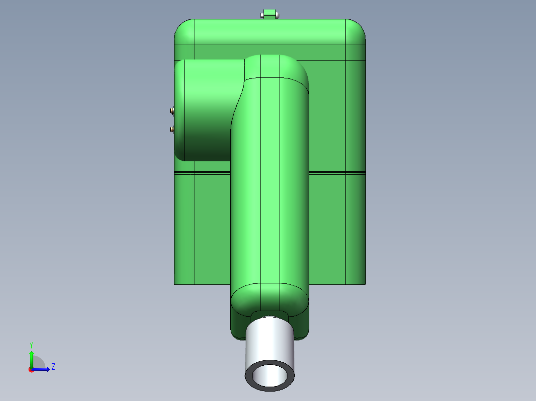手持式棉花采摘机（sw17+cad）左视图