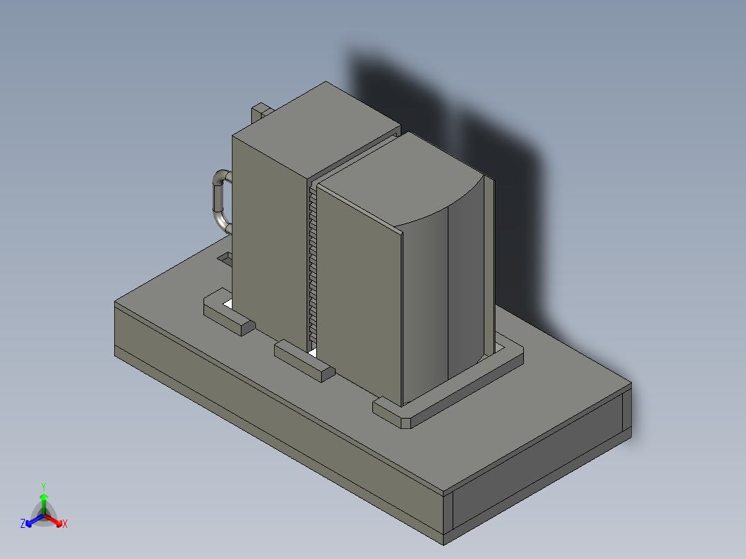 料架挤压设备3D模型