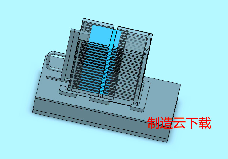 料架挤压设备3D模型