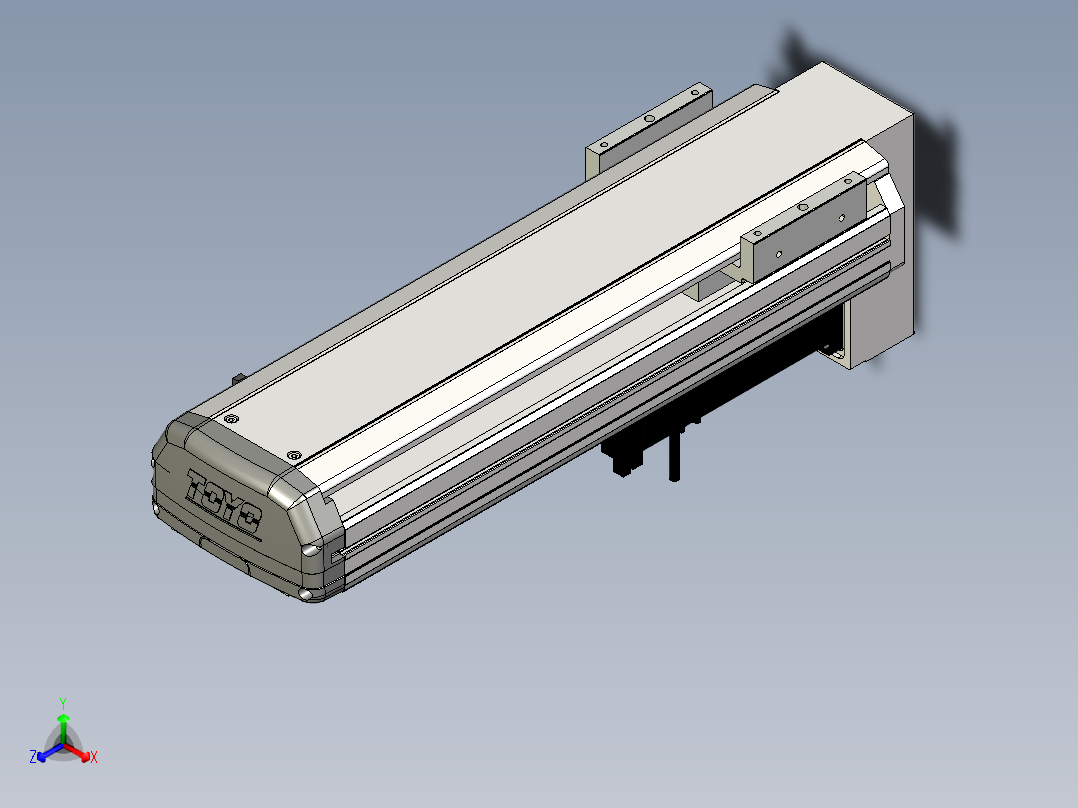 Toyo东佑达直线模组-ETH13-300-BM-400W+煞車正等轴测图