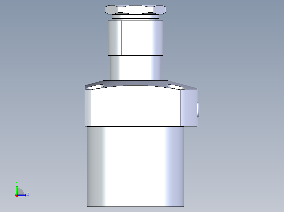 KOSMEKLG1050-GR-Y60多系列多零件图纸模型左视图