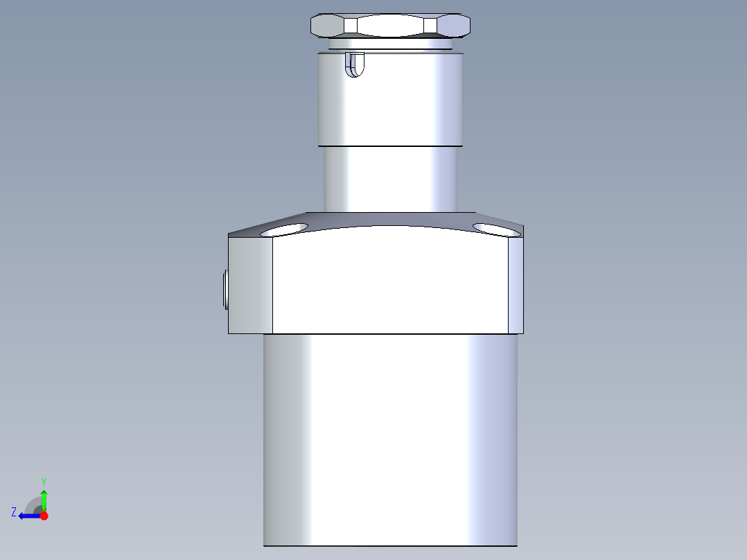 KOSMEKLG1050-GR-Y60多系列多零件图纸模型右视图