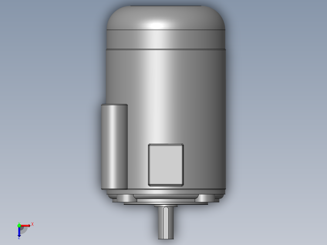 异步电机DJ_YS系列(IP44)_IMB35型_YS-90L-6_1俯视图