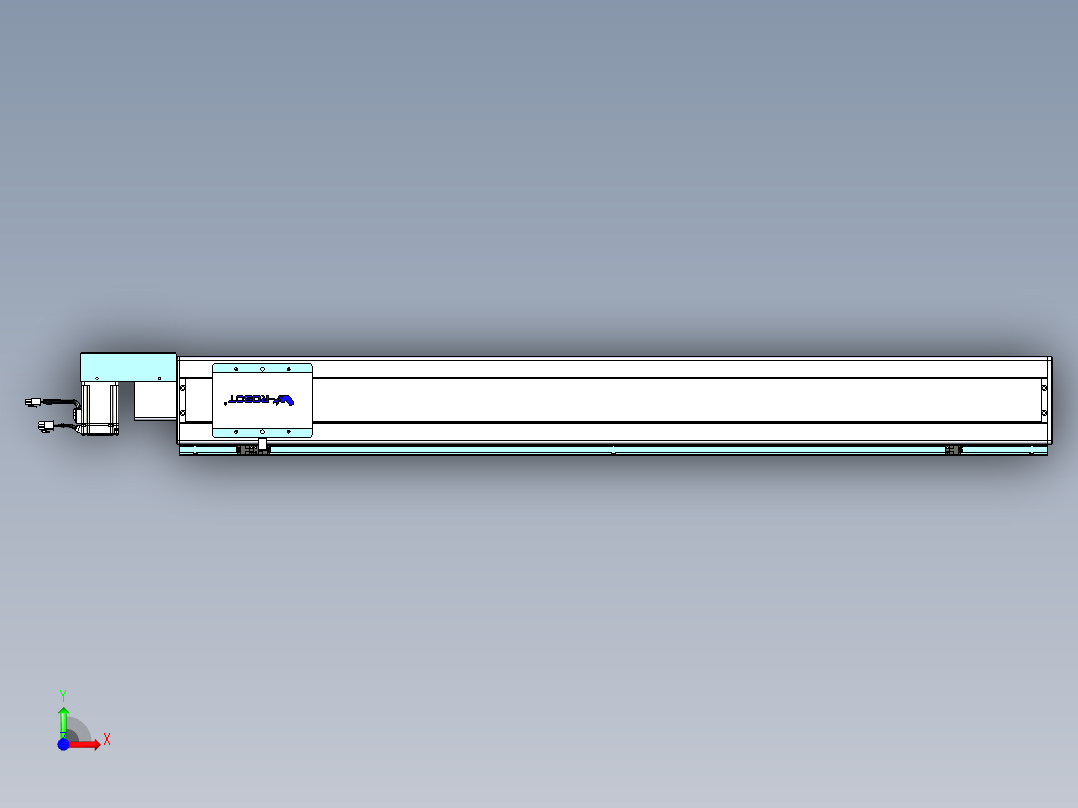 威洛博VBC同步带传动一无尘环境VBC14-L45-S1100-BR-ZP40-C3前视图