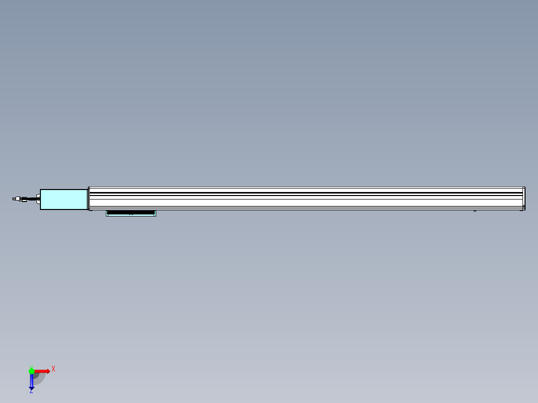 威洛博VBC同步带传动一无尘环境VBC14-L45-S1100-BR-ZP40-C3俯视图