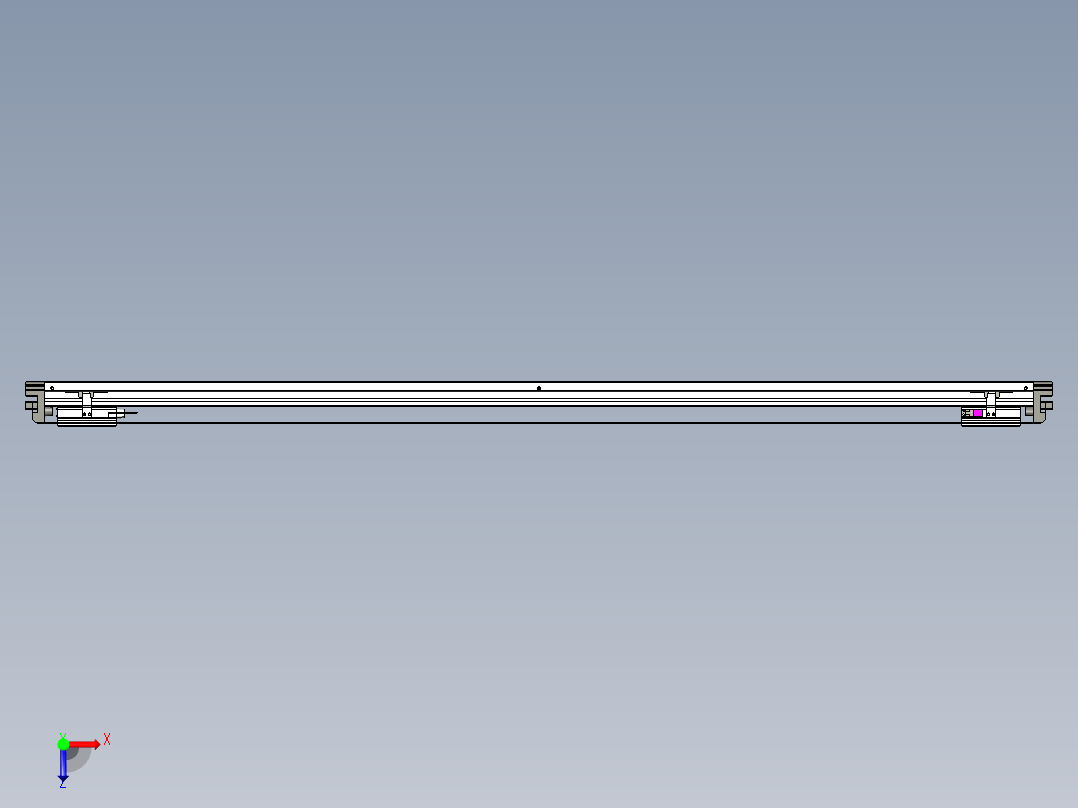 威洛博VL系列3d模型模组2VL14S1Y-S1550俯视图