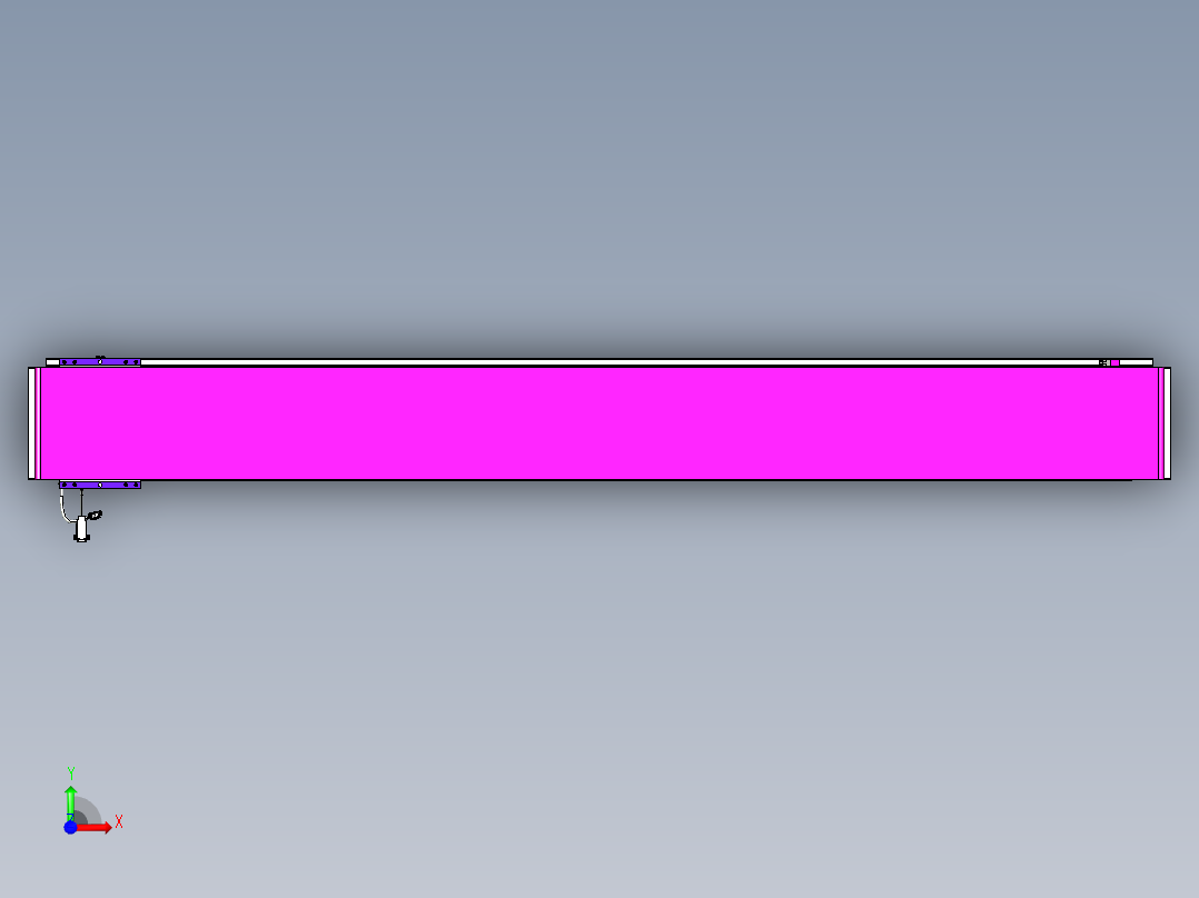 威洛博VL系列直线电机模组-VL22H2-S1950前视图