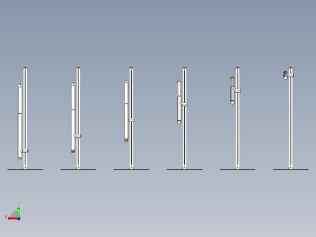1624台灯设计后视图