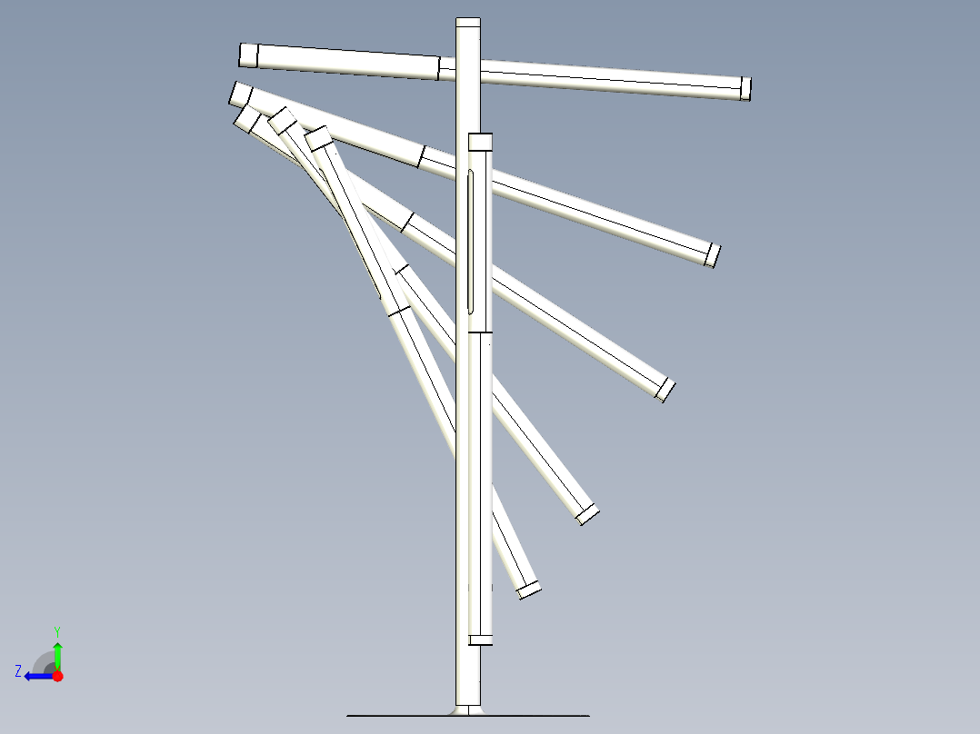 1624台灯设计右视图
