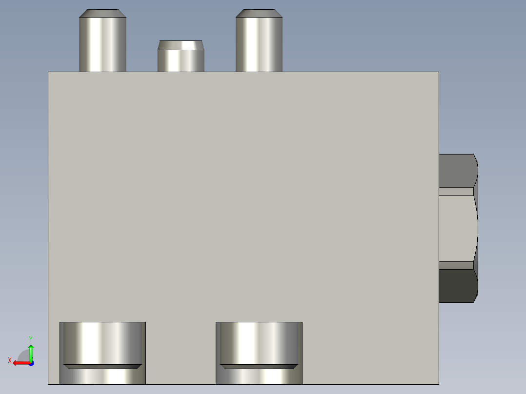 KOSMEKJKA0x0-0G_rev2多系列多零件图纸模型后视图