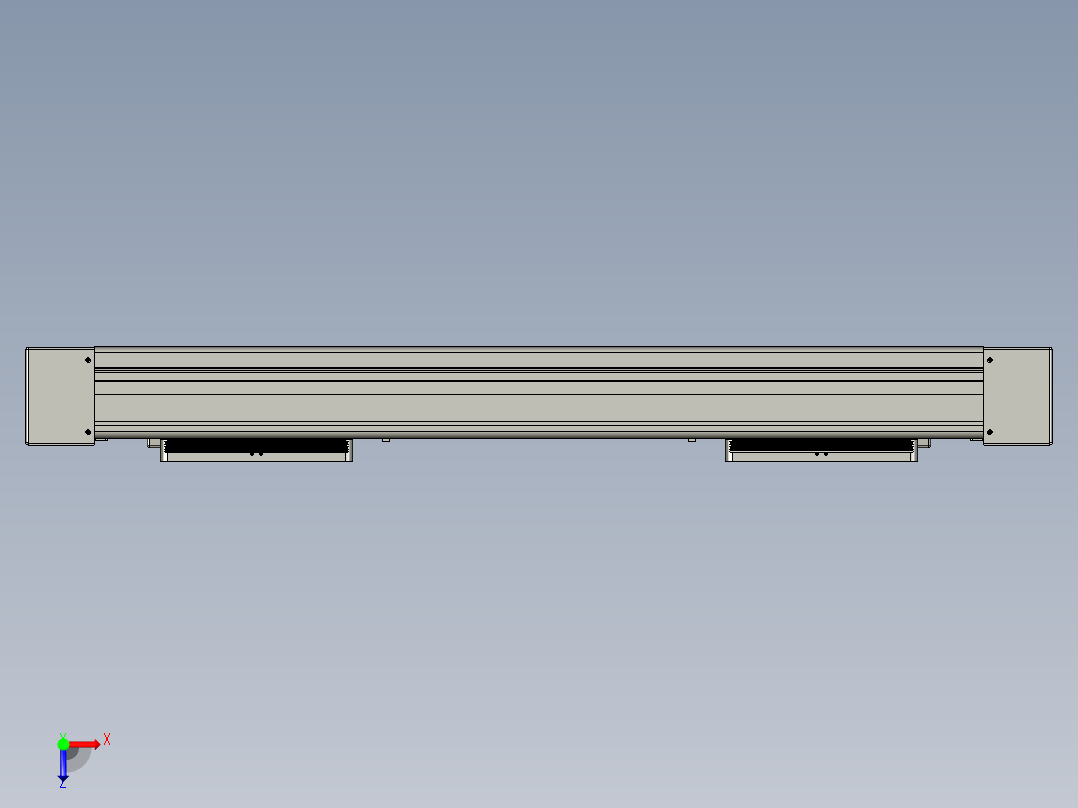威洛博双电机滑台-VC14D2-S100-BLR-P40-C6俯视图