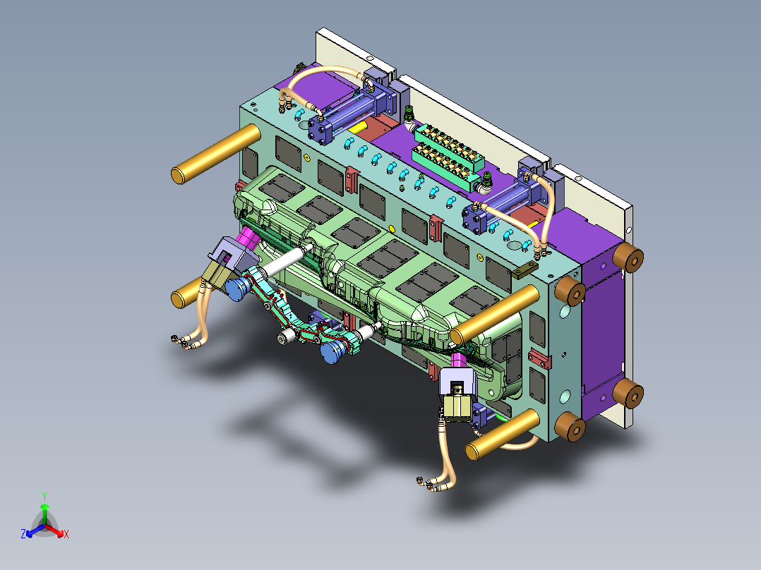 一套经典的汽车仪表模具图