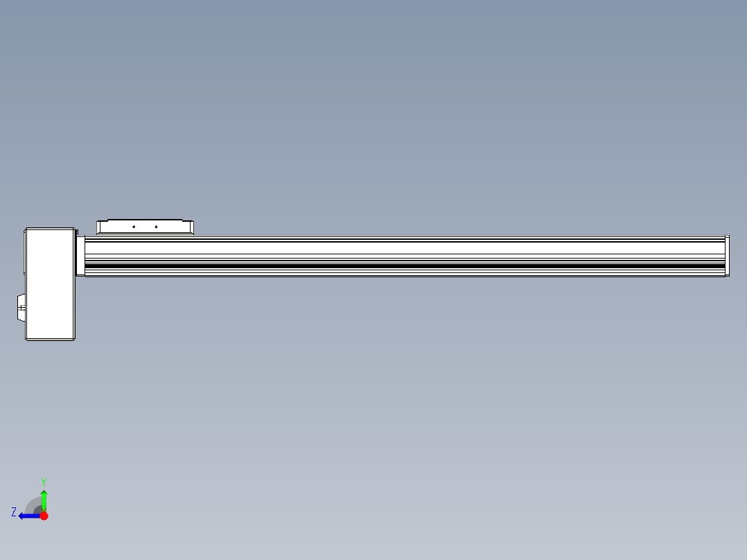 同步带全封闭直线模组TPA-HCB-105D-90-L650-RP-Y-P20-N3右视图