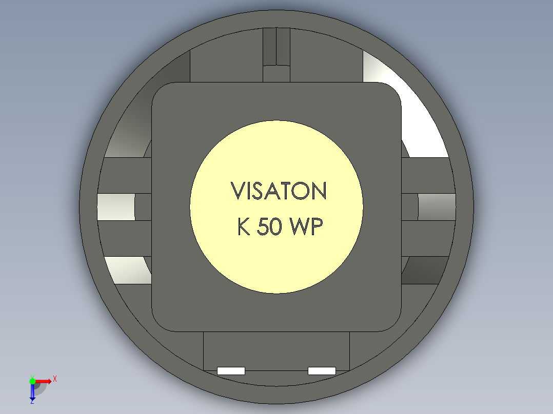 扬声器Visaton k50 wp8俯视图