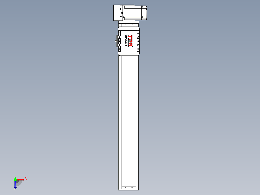 同步带全封闭直线模组TPA-HCB-85D-90-L500-RU-C-P20-N3俯视图