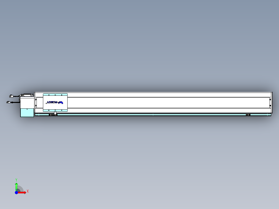 威洛博VBC同步带传动一无尘环境VBC14-L45-S1250-BLD-ZP75-C3前视图
