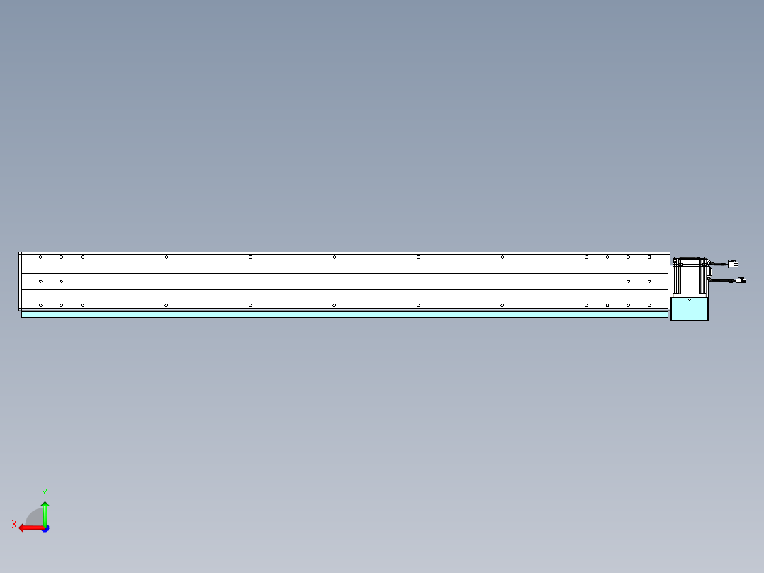 威洛博VBC同步带传动一无尘环境VBC14-L45-S1250-BLD-ZP75-C3后视图