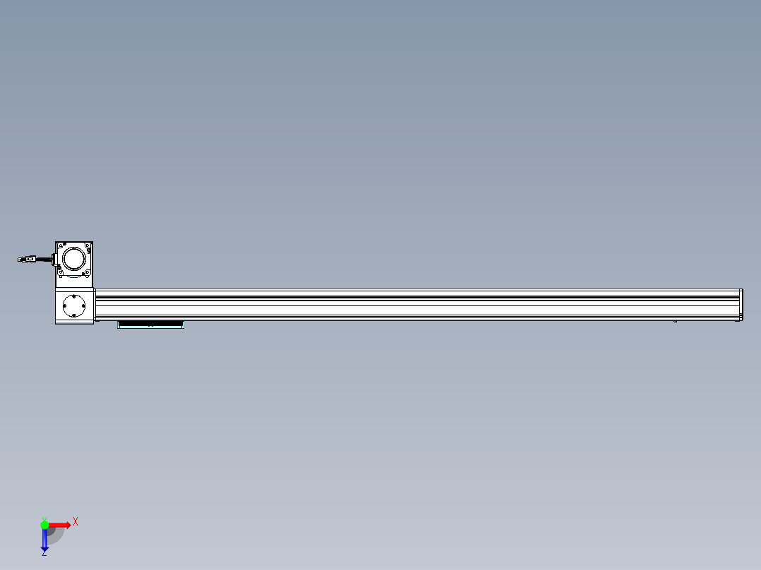 威洛博VBC同步带传动一无尘环境VBC14-L45-S1250-BLD-ZP75-C3俯视图
