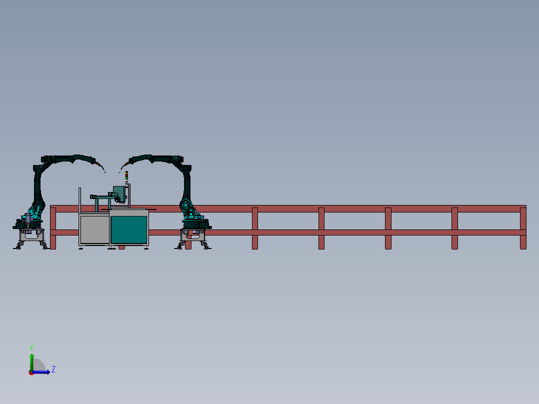 纸箱自动喷码印刷生产线sw17左视图
