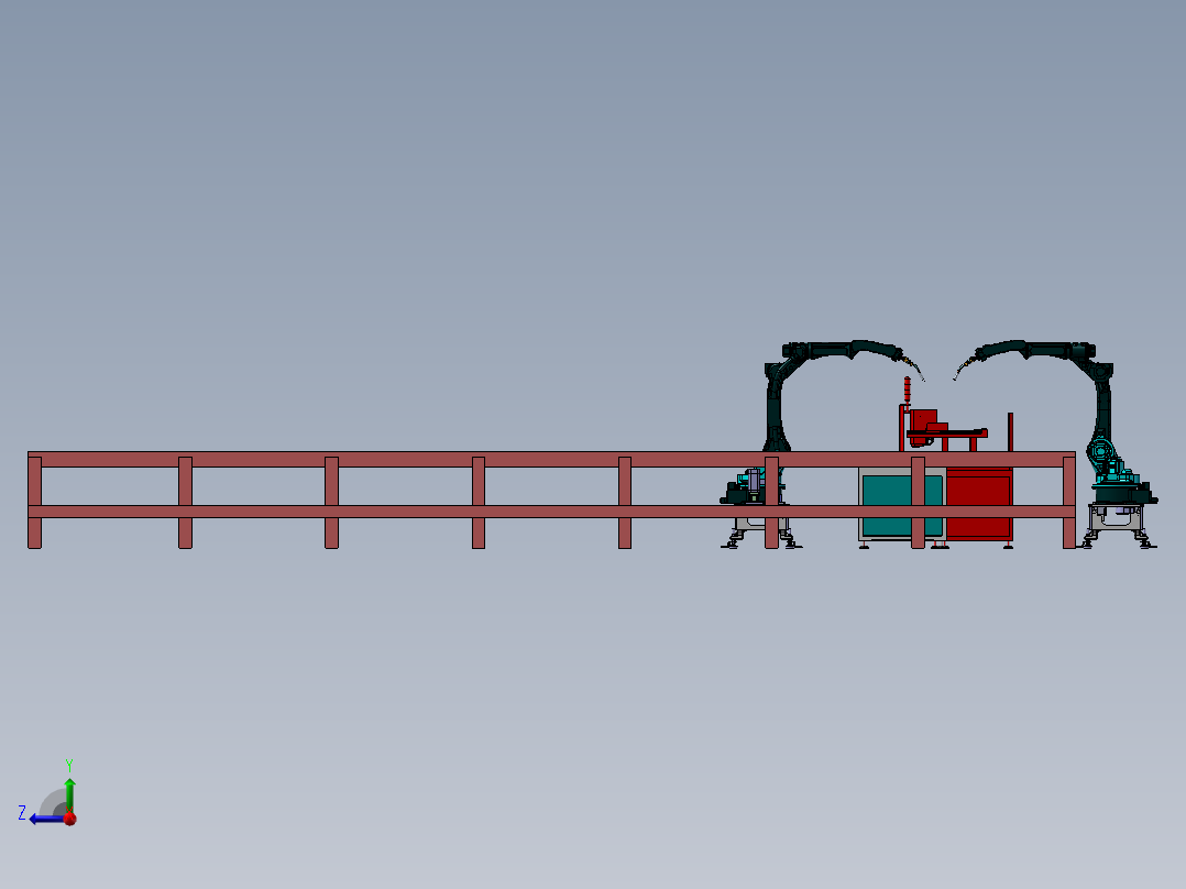 纸箱自动喷码印刷生产线sw17右视图
