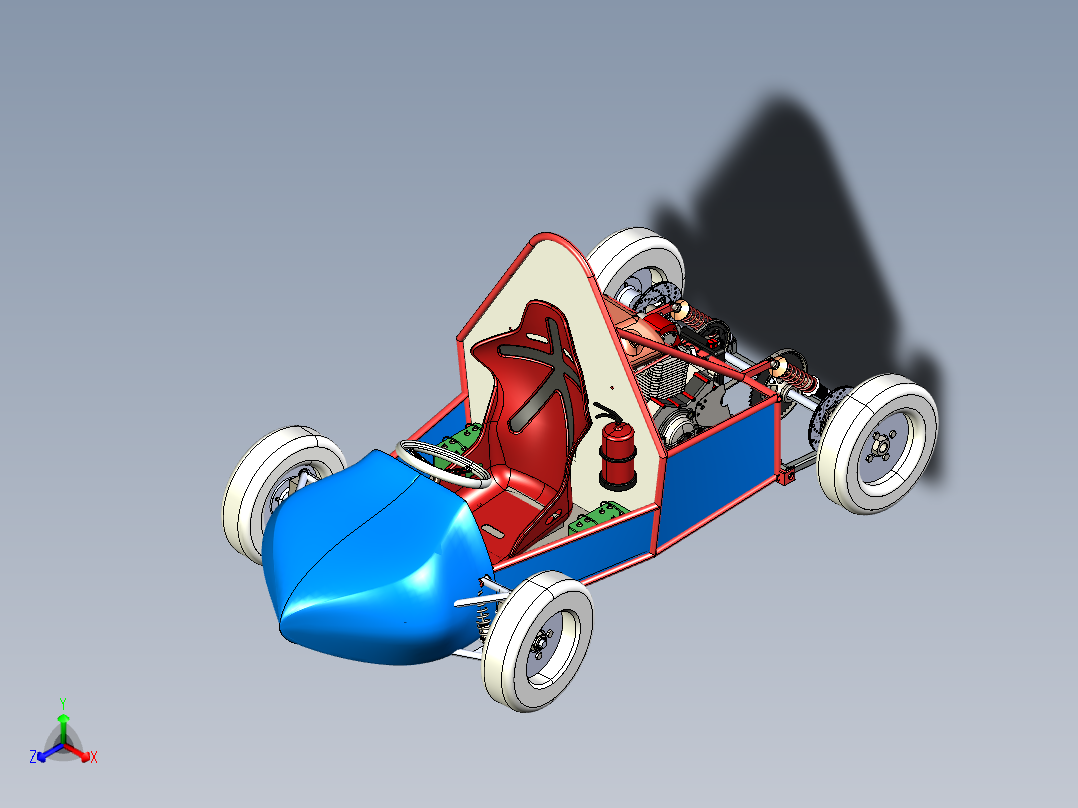卡丁车<span style='color: red'>三维</span><span style='color: red'>建模</span>图纸