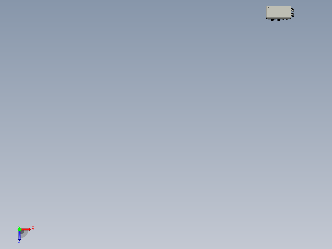 测试控制面板3D模型俯视图