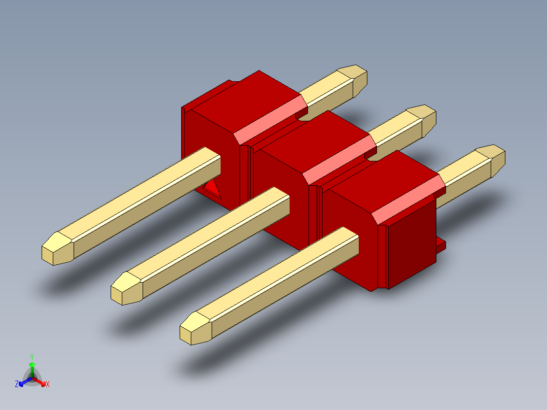 彩色公头100mil（2.54mm）系列-DS1021_red_1x03p_100mil_Type1_rev1.0