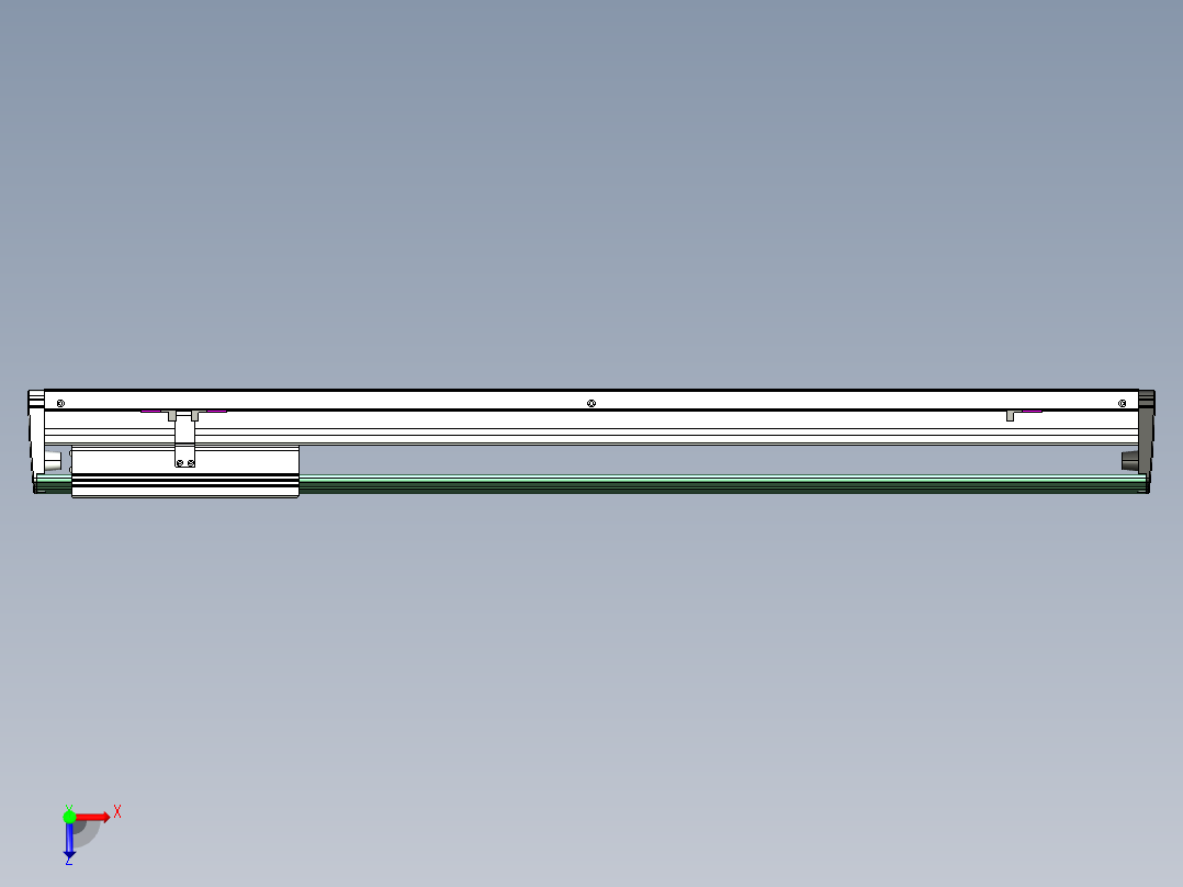 威洛博VL系列直线电机模组-VL22H3-S750俯视图