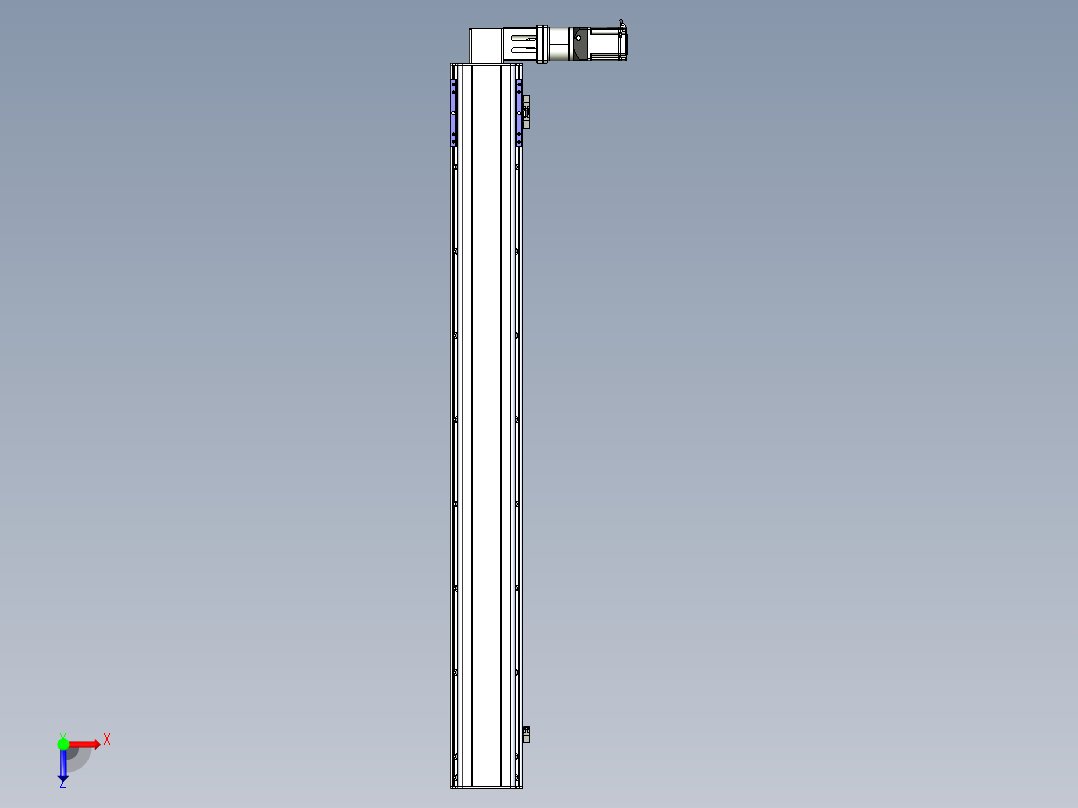同步带滑台-半封闭B17-L100-S1450-R-P75-D3-N3俯视图