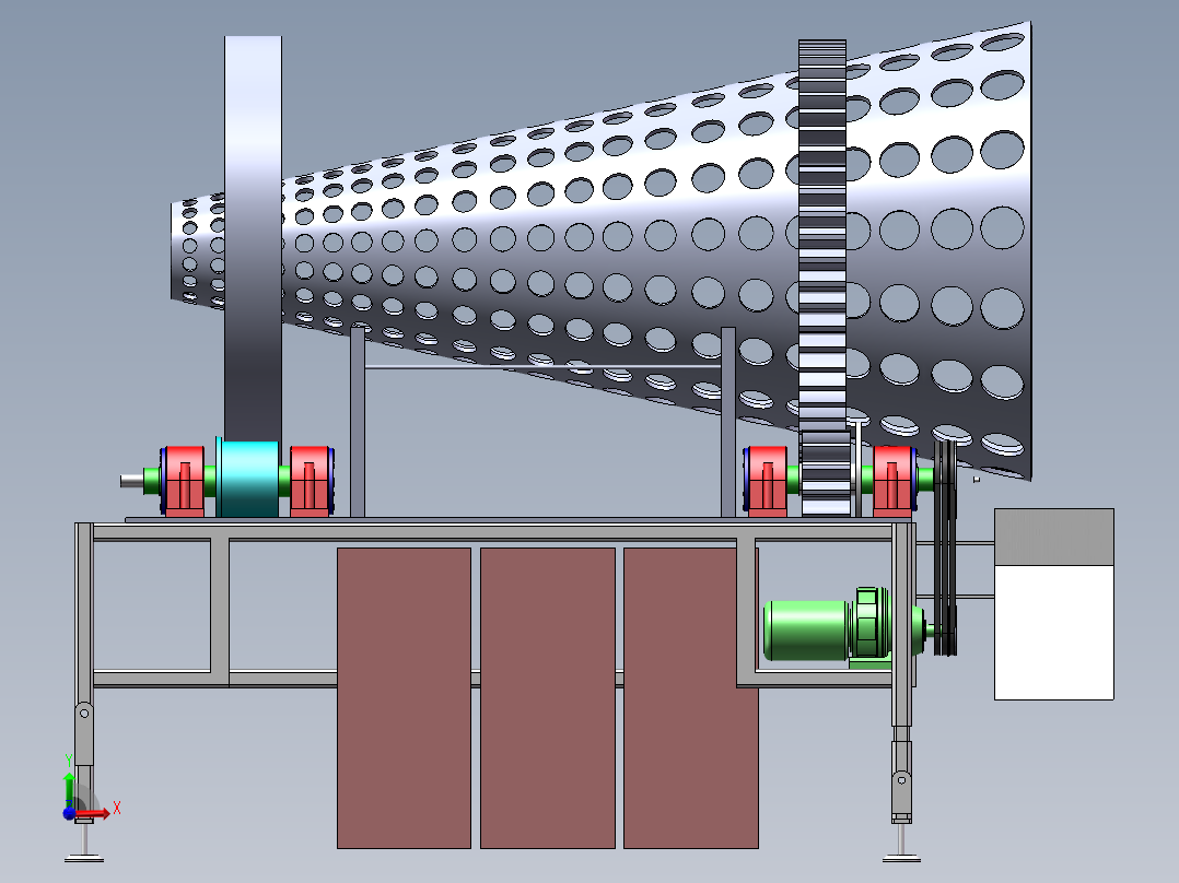 番茄筛选机前视图
