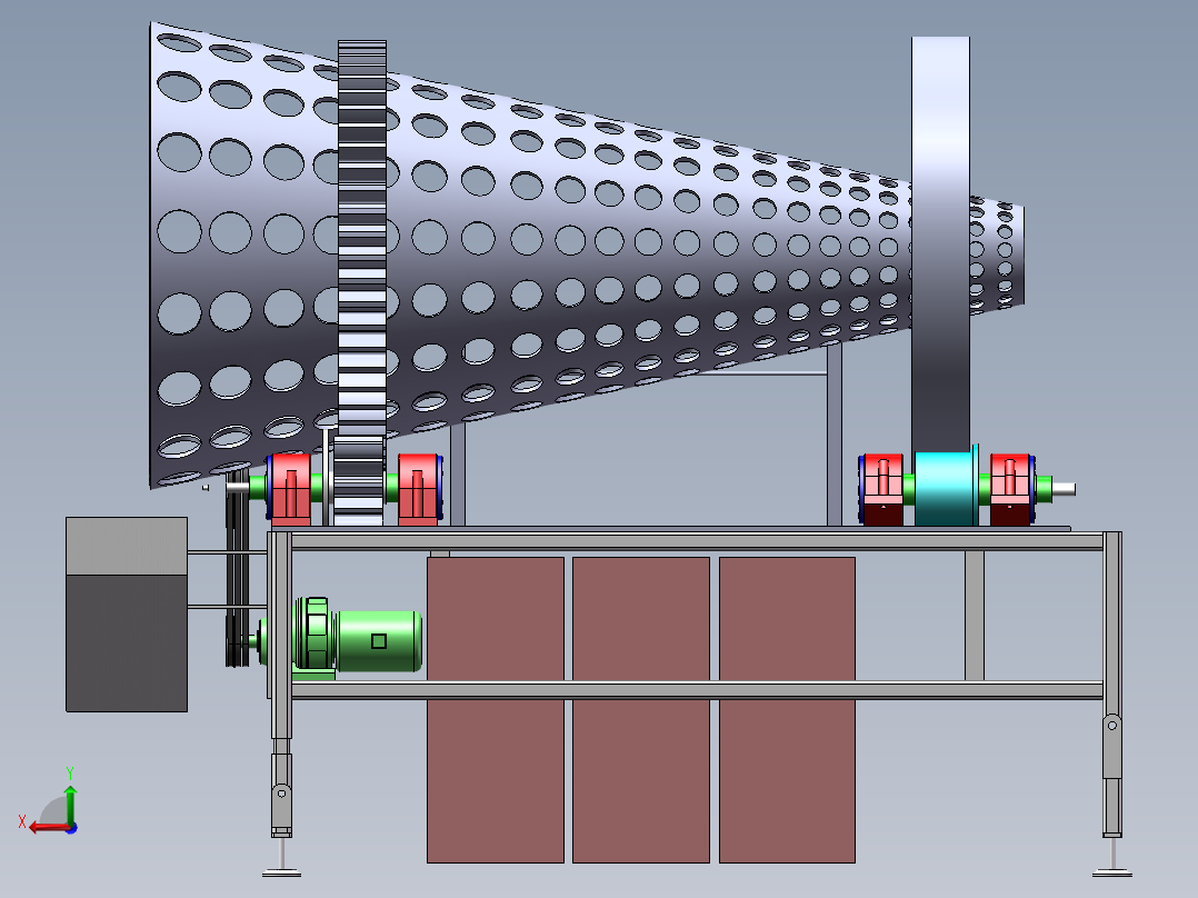 番茄筛选机后视图