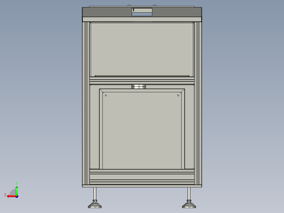 波浪托盘穿梭输送机后视图