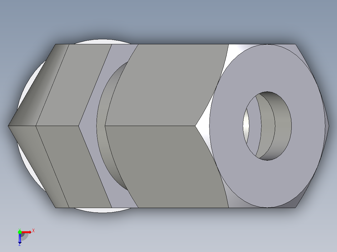 卡套式工业通用硬管接头EO_Adjustable_locknut_45_deg_elbow_VEE08ZSRCF俯视图