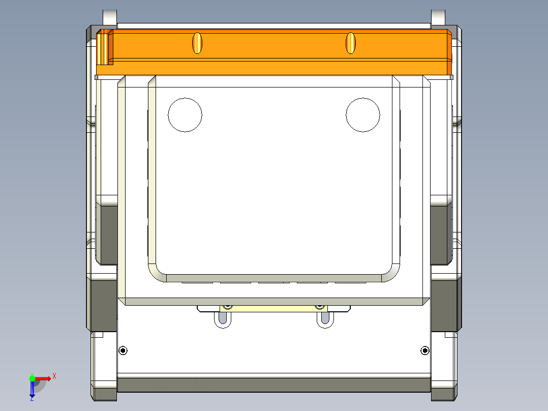 3轴桌面型数控铣床俯视图