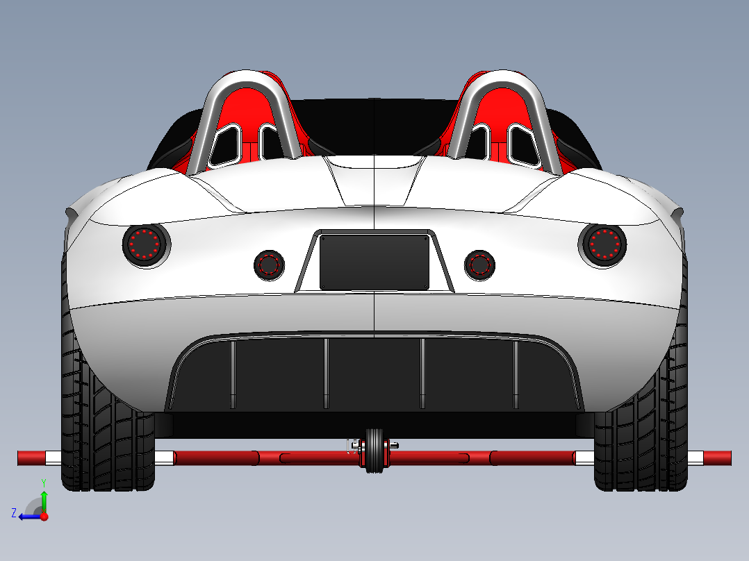 573轻巧便携拖车SW设计右视图